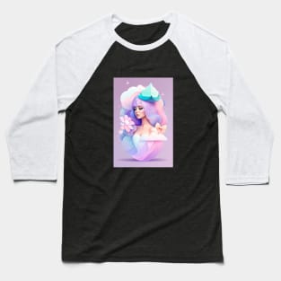 Magical illustration girl Baseball T-Shirt